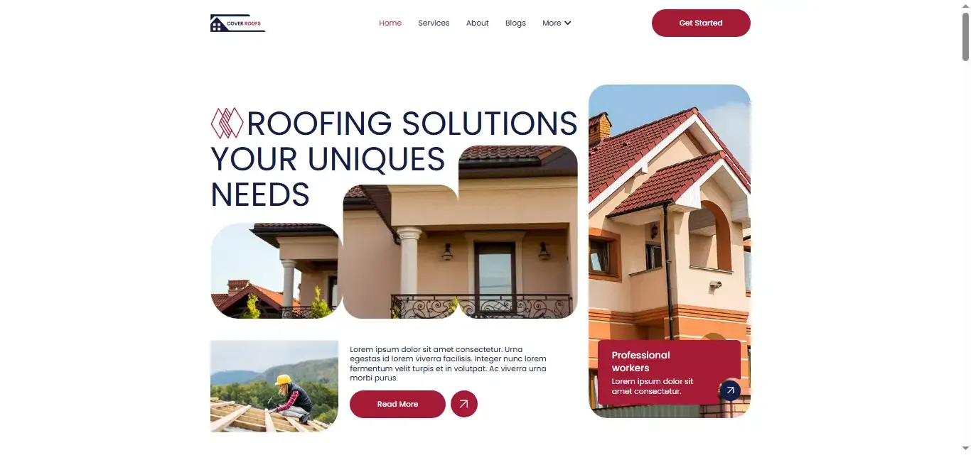 CoverRoofs – Roofing Services & Construction Website Template