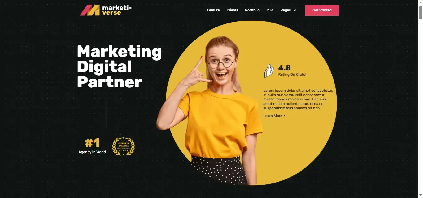 Marketiverse – Digital Marketing Services Website Template