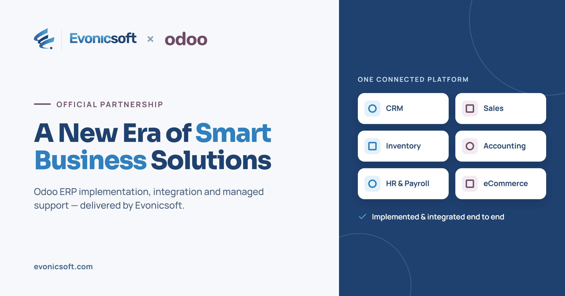 Evonicsoft & Odoo Partnership: A New Era of Smart Business Solutions